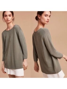 Wilfred Light Grey Silk Cashmere Knit Sweater XS
